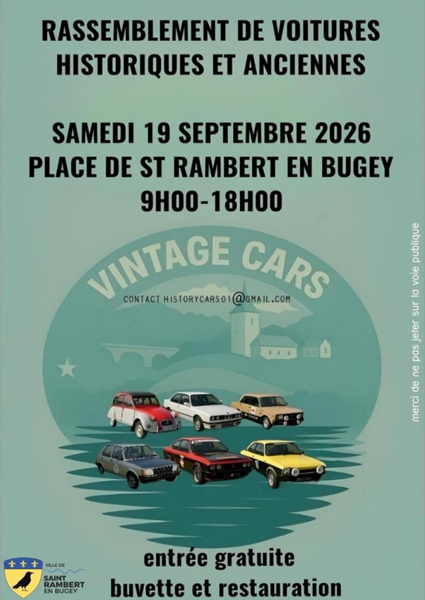 Vintage Cars en Bugey
